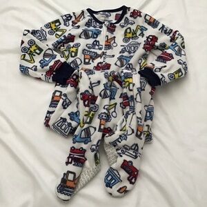 Construction Footed Fleece Sleeper